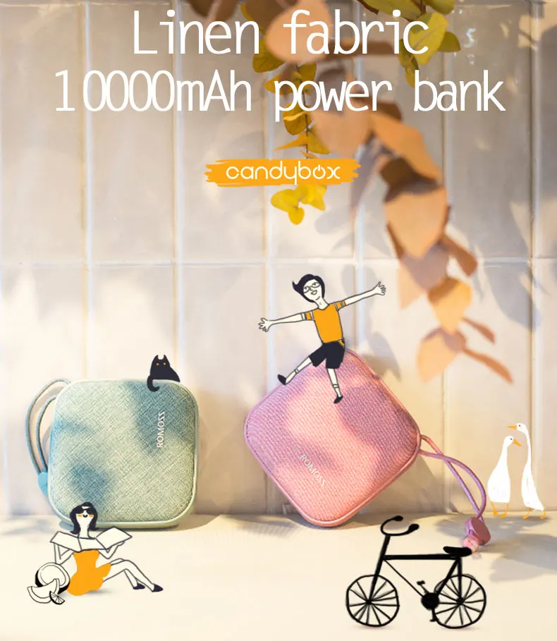 Romoss mini power bank 10000mah mini Portable Charger power bank - ANKUX.COM