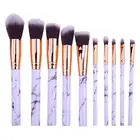 The high quality 10pcs Marbelize makeup brush set