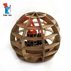 Lamp Puzzle Paper Sculpture Home Display Lamp DIY 3D Led Sculpture Puzzle Cardboard Tabletop Decoration Lamp