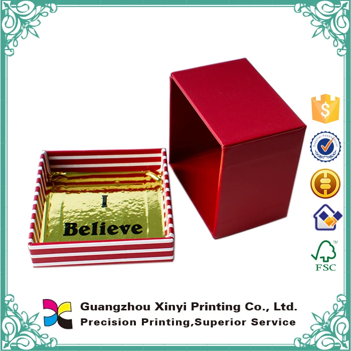 high quality custom handmade luxury gold shinning paper gift box