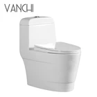 Bangladesh price sanitary ware ceramic material wc childcare round shape one-piece toilet bowl