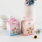 Gift New Gift New Arrival Lotus Style Wedding Favors Custom Make Paper Box Gift