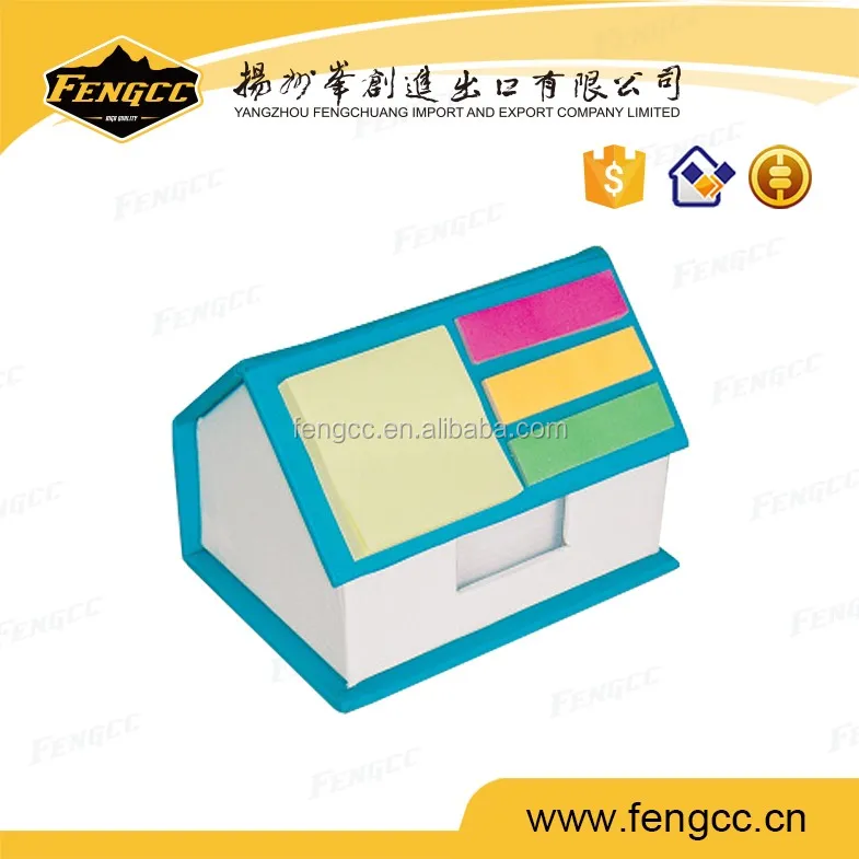 Ecofriendly Writing Memo Pad House Shaped Sticky Note Pad