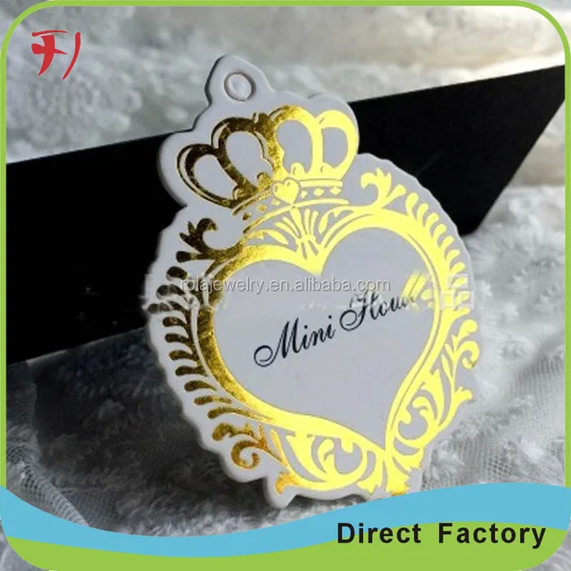 paper gift tags fashion paper gift swing tags gold foil logo