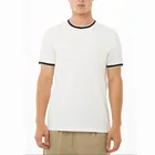 Men Short Sleeve Ringer T Shirt with Wholesale Price
