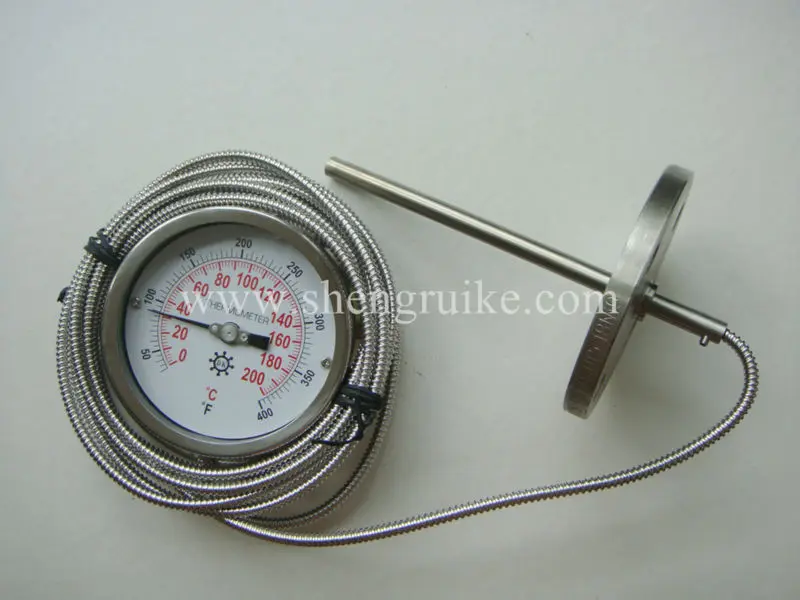 Stainless Steel Thermometer With Capillary Tube Capillary Thermometer