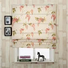 New pattern design printed roman blinds vecloro stick on roman roller blind