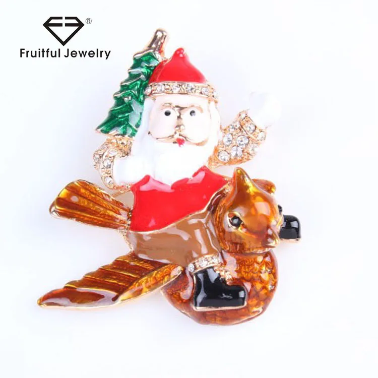 new year christmas gifts kind santa claus brooch cute fashion