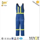 100%cotton fire protection anti static taped workwear bib and brace