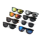 2019 China Custom Logo Polarized Fashion Man Shades Plastic PC Square Sunglasses Sun Glasses