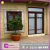 Wood Color Frame aluminium casement window with lock clear glass window made in Foshan