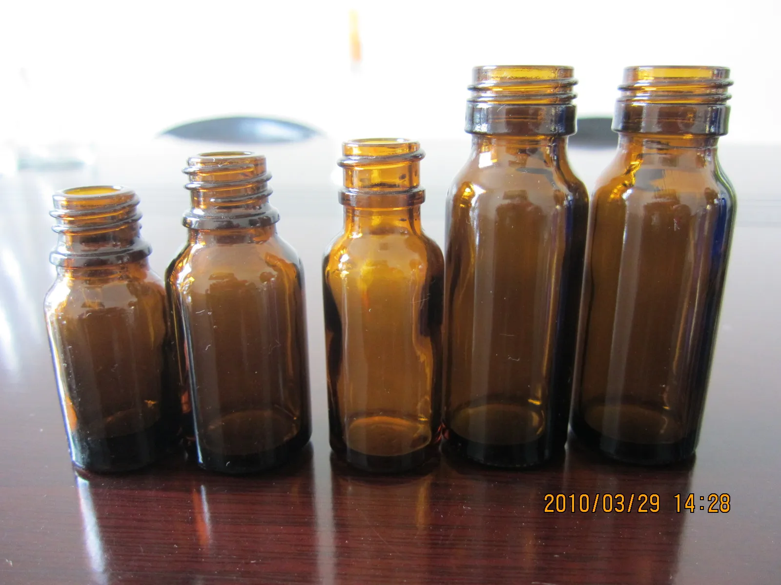 Amber Glass Medicine Bottles