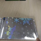 wenzhou hongda BOPP holographic film metallized film snowflake star for Christmas celebrate printing lamination