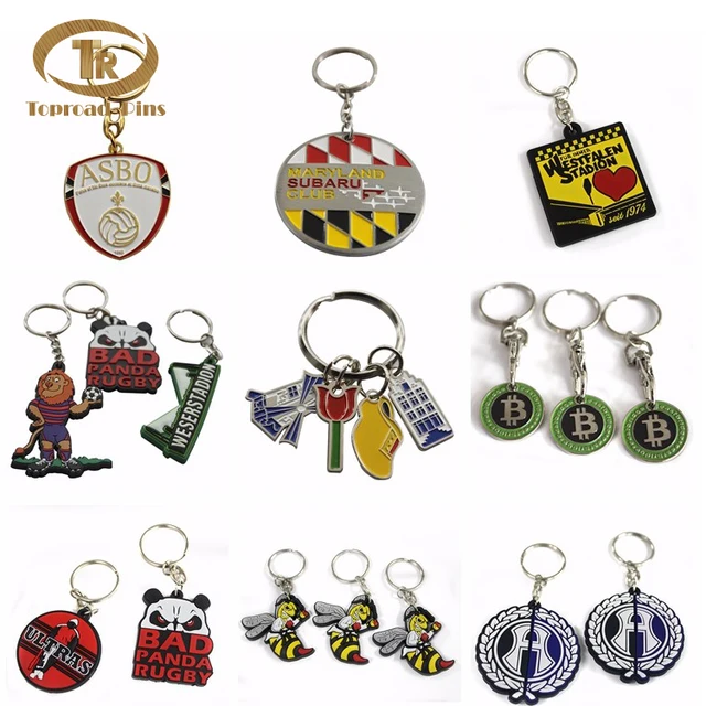 latest fancy cheap price promotion gift custom metal key chain