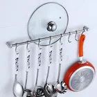 Multifunctional Stainless Steel 304 Wall Mounted Kitchen Shelf Rack Pot Lid Rack Pan Organizer Rack