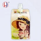 BRC ISO Certified 250ml Flat Bottom Bag with Spout for Soy Milk Drinks Package