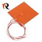 Flexible Heating Mat 100*100mm Silicone Rubber Heater For 3d Printer Heater
