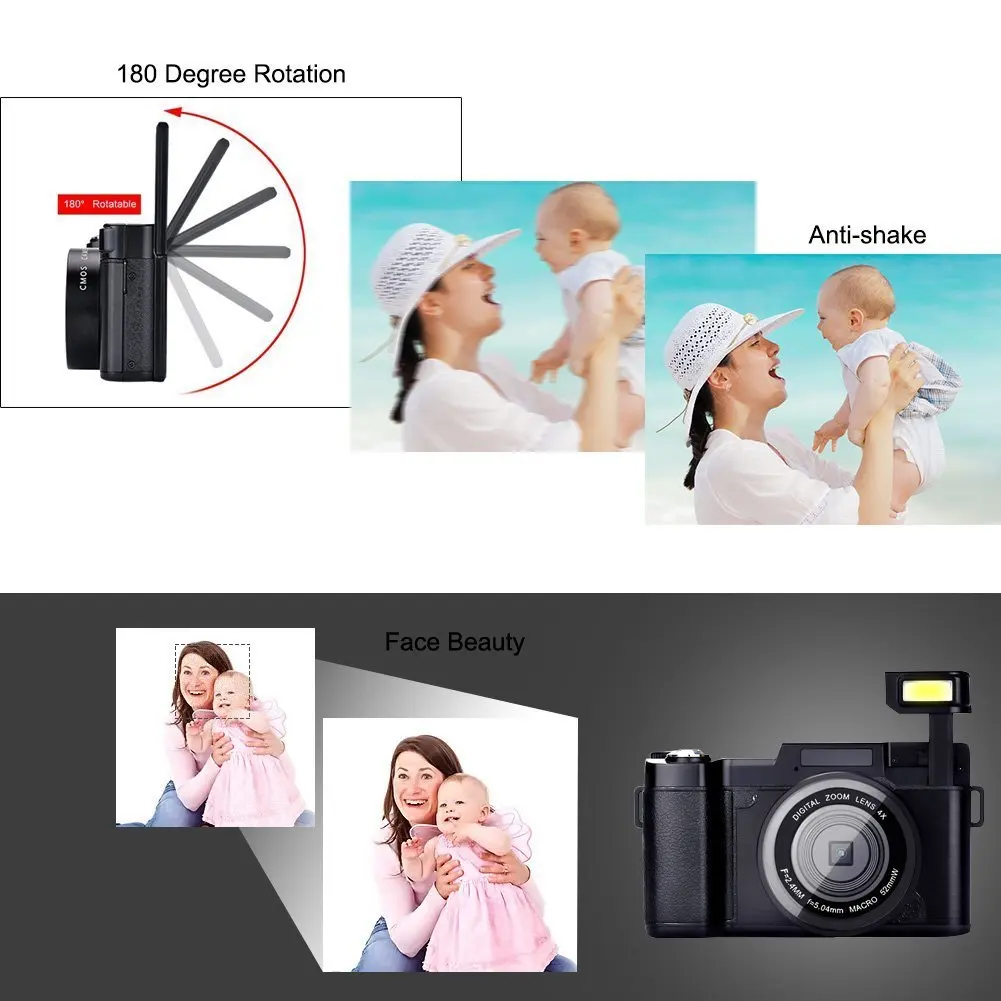 Manufacturer Travel Camera 8X Digital Zoom for Photo Shooting Max 24 MP Cameras
