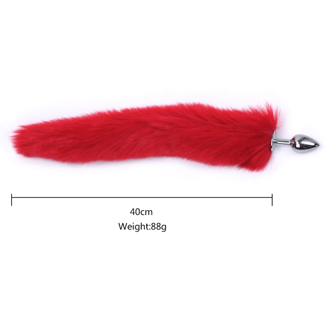 Fake Fur Fox Tail Anal Plug Metal Butt Plug Fun Sex Games and Toys for Women Juguetes Sexuales