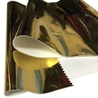 TPU gold metallic film PU synthetic leather for shoes