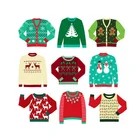 OEM Low MOQ Custom sundry pattern kids christmas ugly sweater