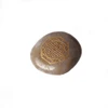 New products amazon hot selling carved crafts natural brown river rocks with custom lohos special gifts for customers