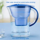 2.5L 3.5L Plastic Alkaline Water Filter Pitcher With Filter Cartridge Maxtra