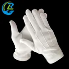 RUNLEI white nylon three stripes custom uniform police gloves Guard