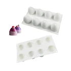 Semicircular cake mould DIY baking utensils Easter semicircle mold egg silicone craft moulds silicone