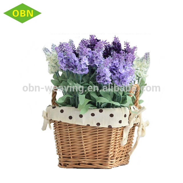 wholesale basket made of rattan girl rattan flower basket