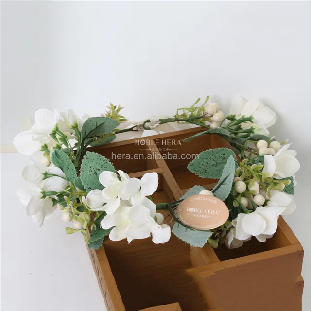 hawaii pure white bride hair wreaths dress in wedding 1598e05bfy