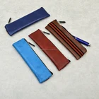 OEM brand pen gift set metal ballpoint pen with leather pen bag for gifts