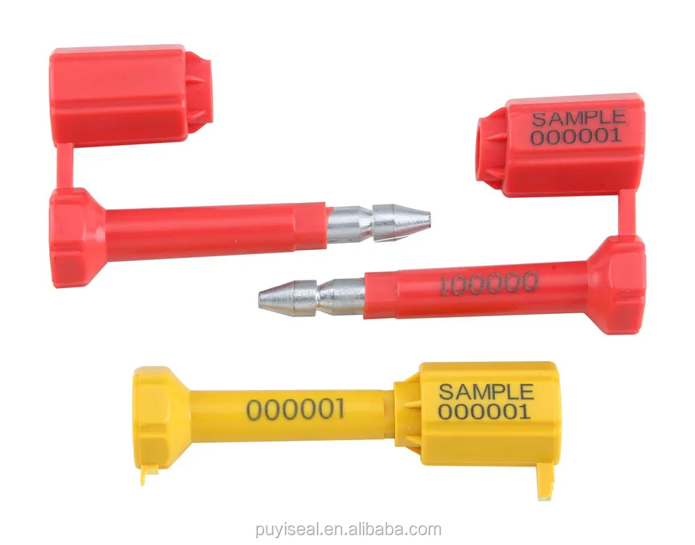 tamper-proof container security seal lock with bar code 