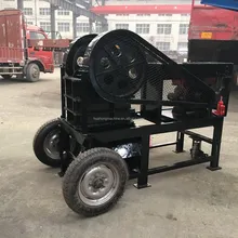 Mini Portable Diesel Engine Jaw Crusher for stone