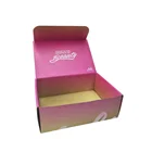 Accept Custom Pink Hair Extension Packaging Box With 4 Color Printing