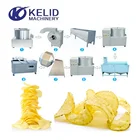 2019 China hot sale stainless steel Automatic Continuous Chips Pellet Snack Deep Fryer Machine