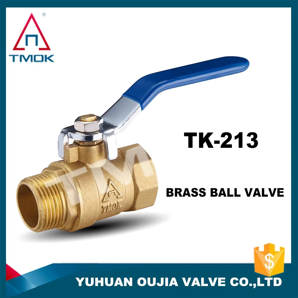 TMOK top Quality dn20 brass ball valve with flange