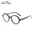 Ready Goods Fashion Handmade Round Logo Wood Optical Frame Glasses For Girls