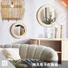 Specializing in the production of decorative mirrors heart-shaped natural Rattan mirrors/handicrafts decorative walls rattan mir