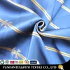 2019 fashion silk necktie fabric woven in blue background and gold stripe
