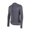 Cool Gray Pro Team Race Fit Winter Spring Thermal Fleece Cycling Jersey Bicycle Clothes for 10-20 Degrees