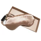 Private Label Luxury Eye Patch Gold Silk Sleep Mask
