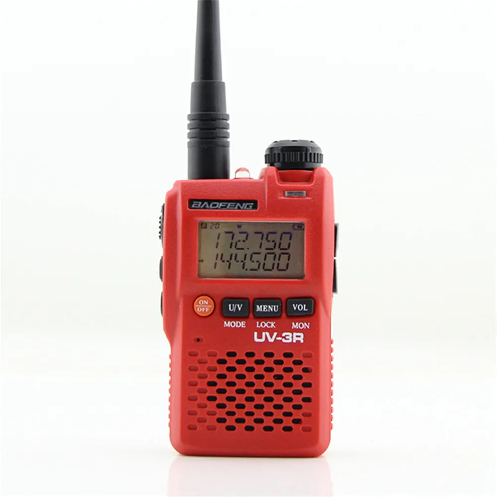 BAOFENG UV-3R ROUGE Pointe Jambon radio bidirectionnelle/Intephone-Pour Service - ANKUX Tech Co., Ltd