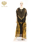 Cheap Beautiful Hijab Set Maxi Dress Women's Evening Dress Muslim Dress