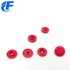 Wholesale decorative ecg plastic bags four parts double cap plastic 13mm snap button for clear bag children change pocket bag