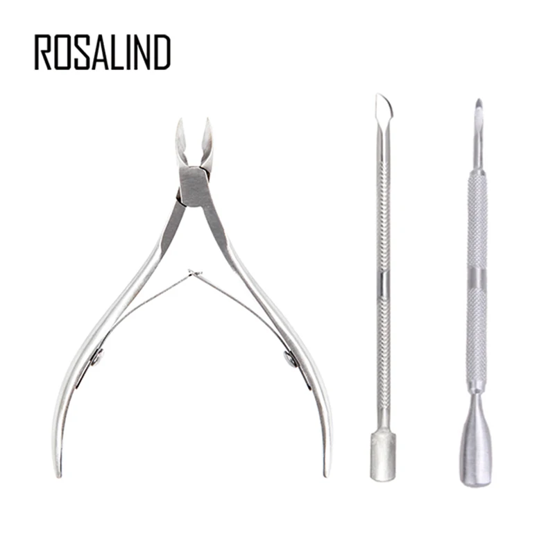 ROSALIDN-3PCS-Lot-Nail-Set-for-Manicure-With-Cuticle-Scissor-Pushers-For-Nails-Art-Beauty-Kit