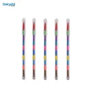 10 colors bullets pencil crayon round non-toxic high quality for kids crayon for travel outdoor use