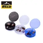 Fancy round one day pill box clear plastic medical pill box