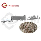 automatic twin screw extruder machine processing line for puff rice