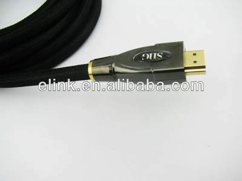 Nylon sleeve HDMI Cable For Wii PS3 HDTV HD Player 5ft 6ft 10ft 15ft 30ft 1m 2m 3m 5m 10m 15m 20m 30m with this cable - ANKUX.COM